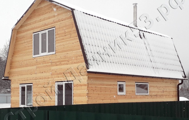 3 брусовой дом 6×8, 80 м², московская область, наро-фоминский район, снт горки (3)